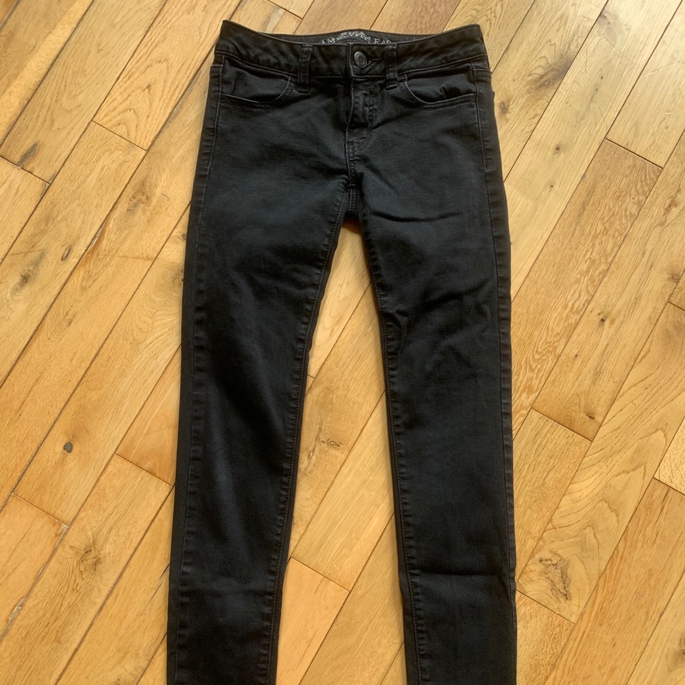 Black Jeans American Eagle Size 0